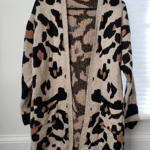 Altar'd State Leopard Print Sweater - S/M